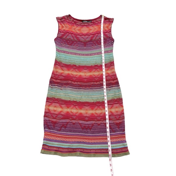 Ralph Lauren Rainbow Crochet Cotton Linen Pointelle Dress - Picture 6 of 10